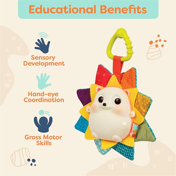 B. toys- B. baby – Baby Musical Light-Up Hedgehog Toy with Lights & Sounds 0 Months