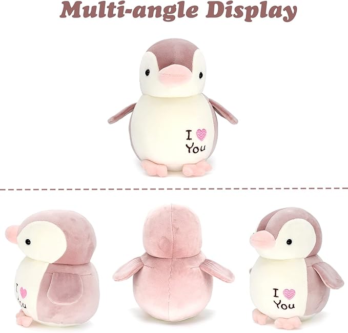 HWD 8.7" Soft Stuffed Penguin Dolls, Stuffed Animals Toys
