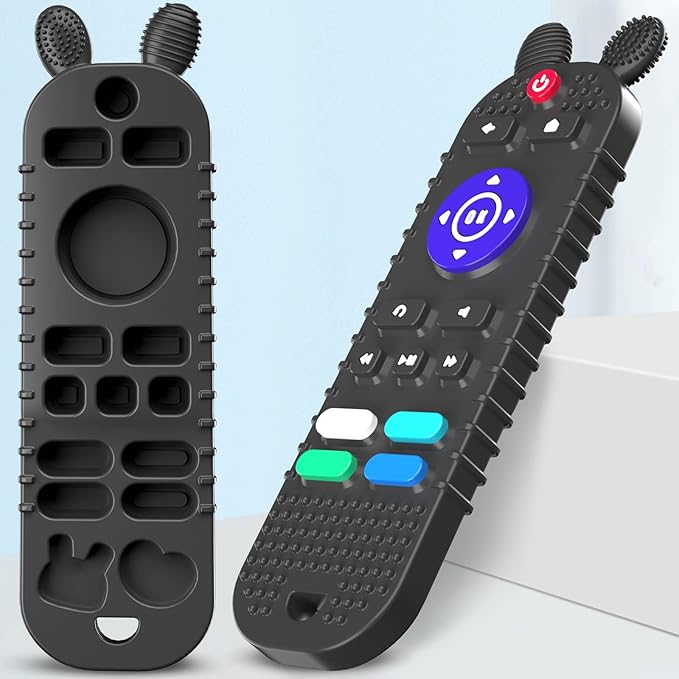 TV Remote Control Shape Baby Teething Toys and Phone Shape 6-12 Months,