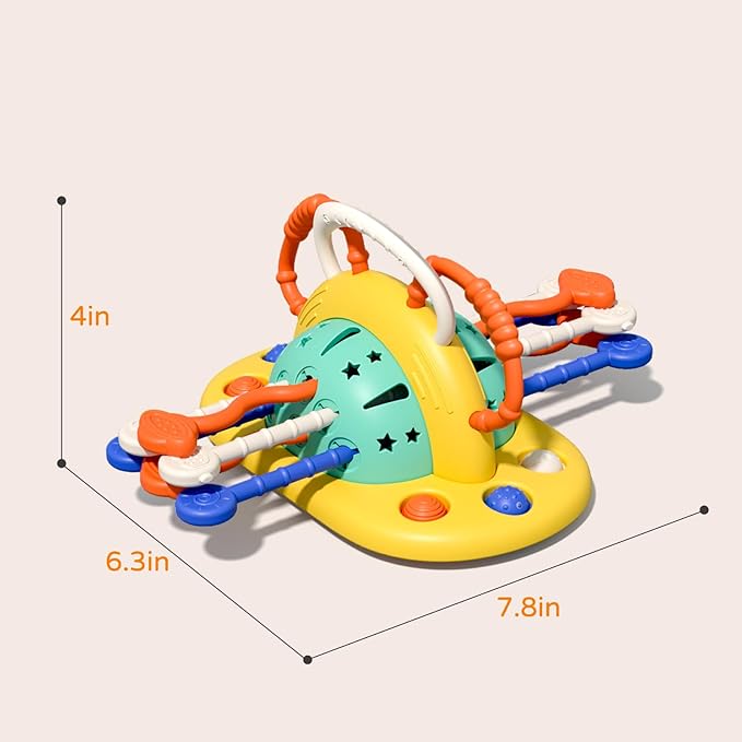 High Chair Toys with Suction Cup, Montessori Toys for 1 Year Old
