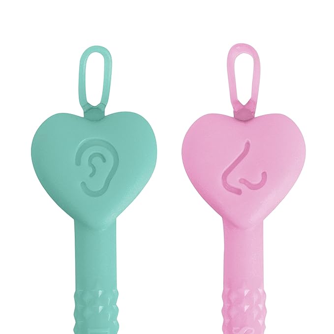 Dr. Talbot's Safe Ear Wax Removal Tool and Nose Cleaner for Baby with Travel Case - 2-Pack