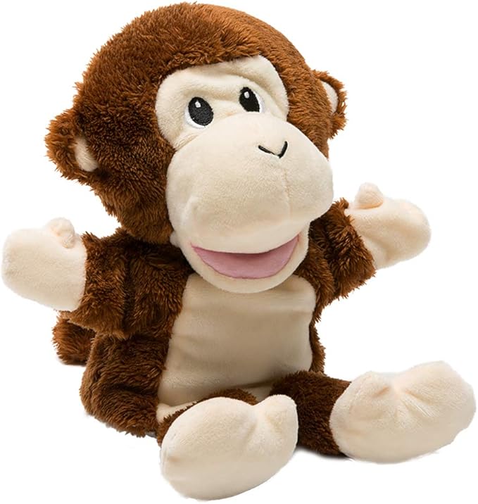 HollyHOME Hand Puppets Monkey Animal Puppets Zoo Plush Animal Toys 13 Inches
