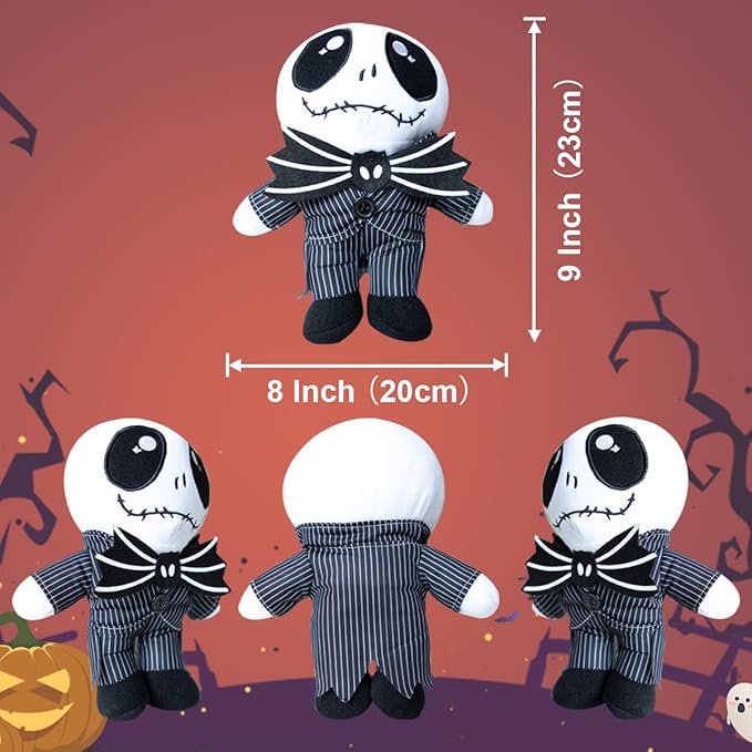 Jack Skellington Plush Doll,9''Before Christmas