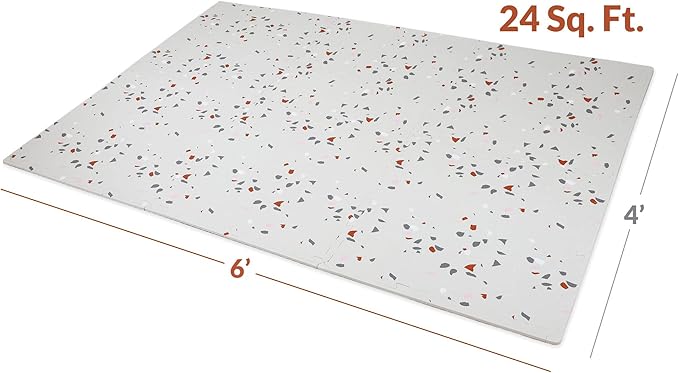 Clevr 24 Sq Ft Extra Large Interlocking EVA Foam Baby 6 pcs 6'x4'