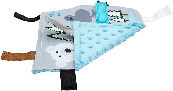 Baby Jack & Co 8x8??Polar Lovey Tag Toys for Babies - Baby Crinkle Toys