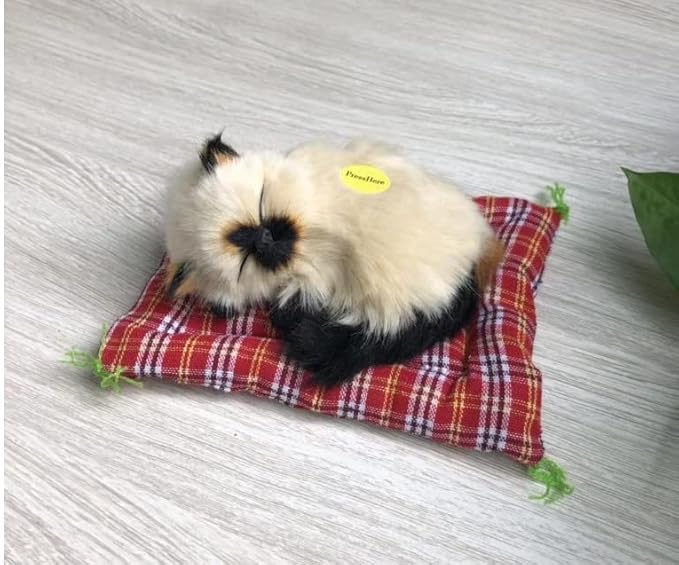 Simulation Lovely Cat Make Sounds Doll Cute Sleeping Plush Cats