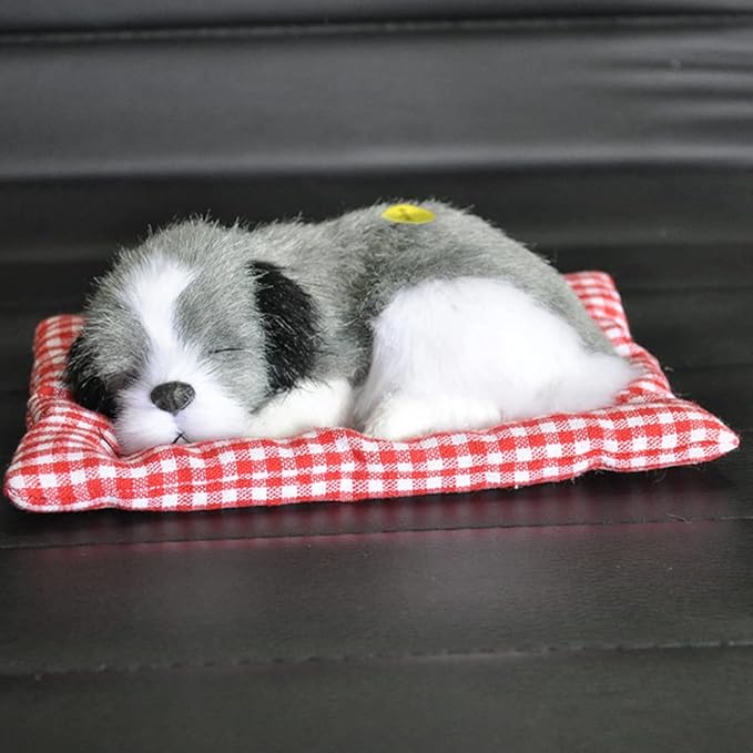 Simulation Lovely Dog That Make Sounds Doll Cute Sleeping Plush Decorations,1Pcs Sleeping