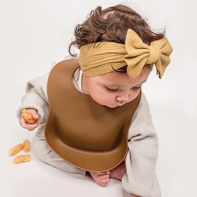 Niceye Pack of 10, Baby Girls Headbands with Bows Handmade