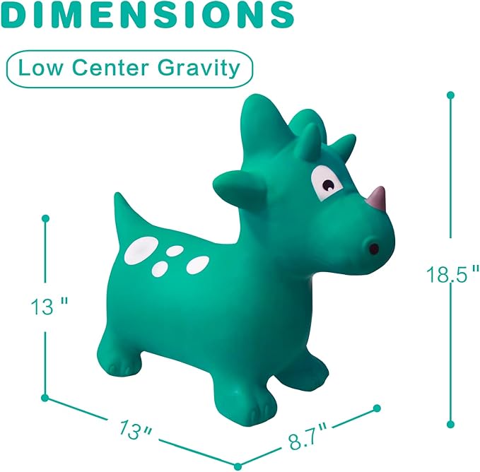 HotMax Bouncy Horse, Dinosaur Hopper Toys for Kids