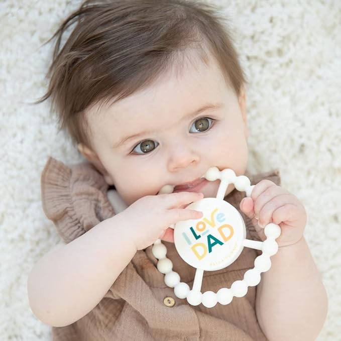 Bella Tunno Happy Teether ??Soft & Easy Grip Baby Teether Toy, Silicone Teether Ring to Help Soothe Gums