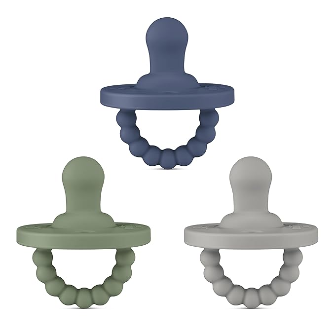 Ryan & Rose Cutie PAT All-in-One Pacifier and Teether Massaging (3 Pack),