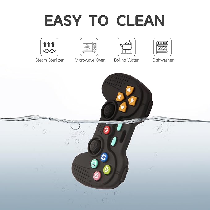 Hooku Silicone Teethers for Babies 0-6 Months, Teething Toys for Babies 6-12 Months 0-3 Months,