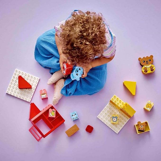 LEGO My First Duplo Daily Routines: Eating and Sleeping, Social Development Emotions Game 4 Animal 1.5 Years 10414