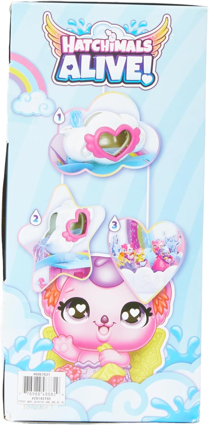 Hatchimals Alive, Hatchi-Nursery Playset Toy with 4 Mini Figures in Self-Hatching Eggs 13 Accessories, 3 and 4)
