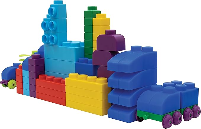 UNiPLAY Plus Soft Building Blocks — Creativity Toy, Educational Play (80-Piece Set)