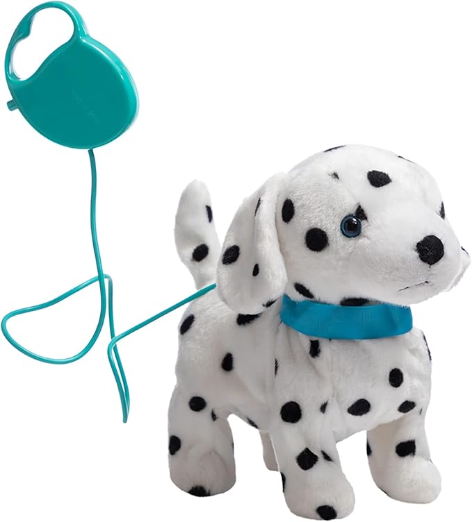 HollyHOME Plush Animated Puppy Dalmatian Puppy Dog Toy Pet 11 Inches