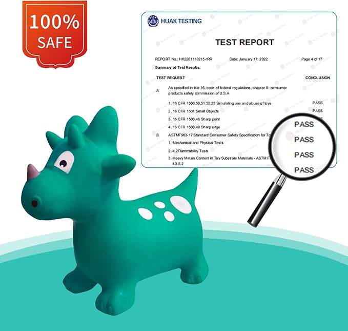HotMax Bouncy Horse, Dinosaur Hopper Toys for Kids
