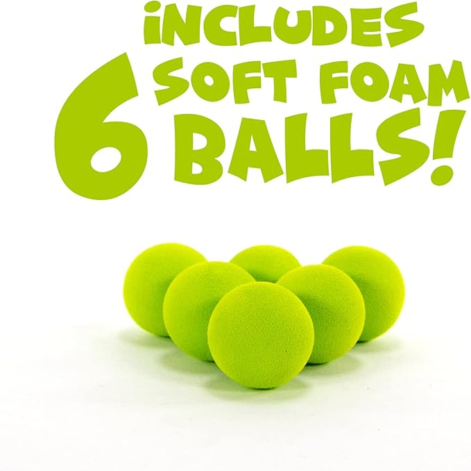 Hog Wild Pig Popper Toy - Shoot Foam Balls Up to 20 Feet 6 Balls 4+