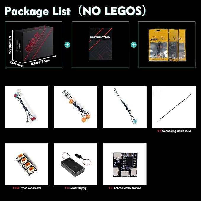VONADO Light Control LED Light for Lego Rocket & Baby 76282 (Lights 76282 Building