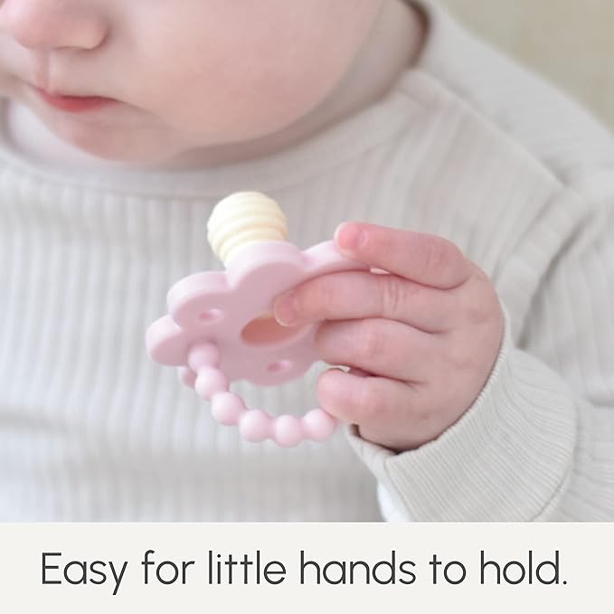 Soothipop Silicone Pacifier Teething Toys for Babies 0-6 Months 12, 18 Months - (2 Pack) Pacifier Shaped Baby Teether