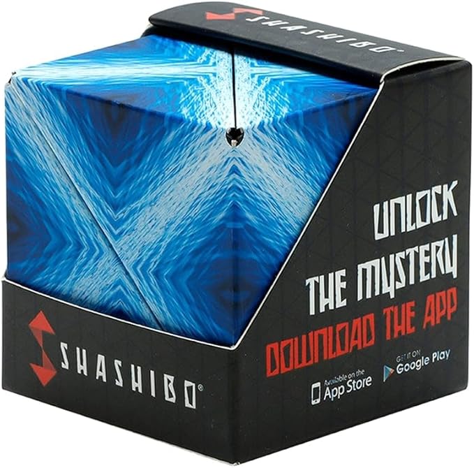 SHASHIBO Shape Shifting Box - Award-Winning, Patented Fidget Cube w/ 36 Rare Earth Magnets 70 Shapes,