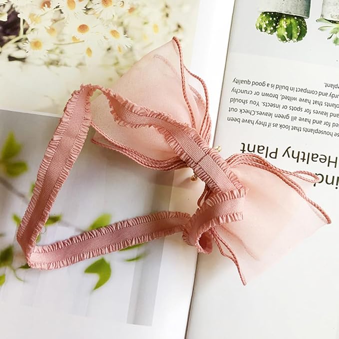 Cute Baby Girl Headband with Lace Bow and Crown Elastic