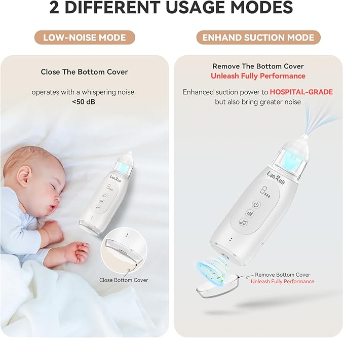 Hospital-Grade Nasal Aspirator for Baby, Automatic Toddler Nose Sucker