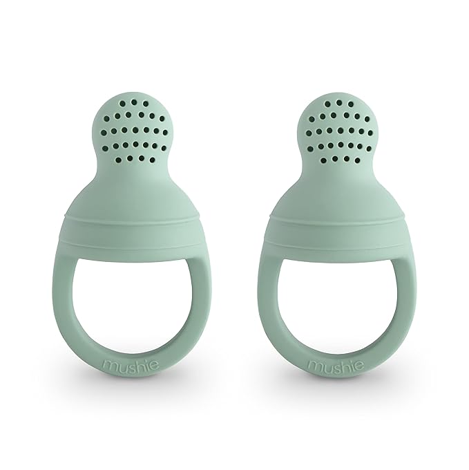 mushie Silicone Baby Fresh Fruit & Food Feeder Pacifier | 6 Months+