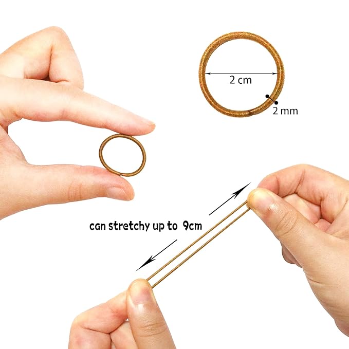 200PCS Small Hair Ties,No Crease Baby Hair Ties
