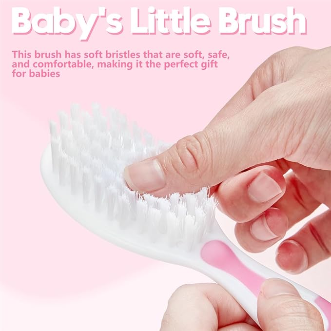 Baby Hair Brush and Comb Sets, New Born Baby Hair Brushes
