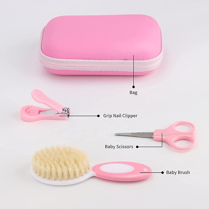Baby Healthcare and Grooming Kit for Newborn Kids, 31PCS Upgraded Safety Baby Care Kit, Newborn Nursery Health Care Set, Baby Care Products (Pink(31PCS)