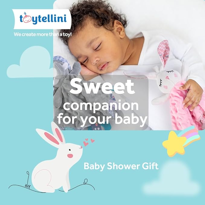 Soothe&Sense Baby Security Blanket with Teether, Rattle