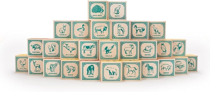 Uncle Goose Spanish Blocks - Made in The USA