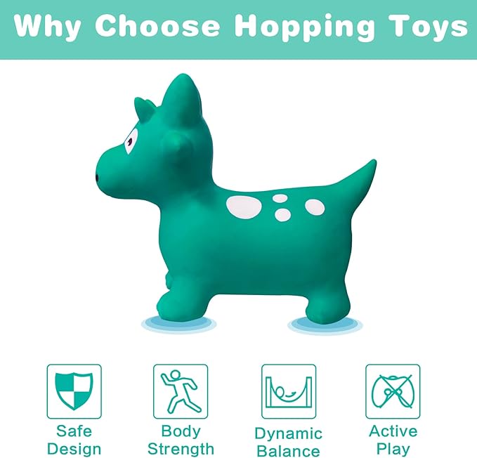 HotMax Bouncy Horse, Dinosaur Hopper Toys for Kids
