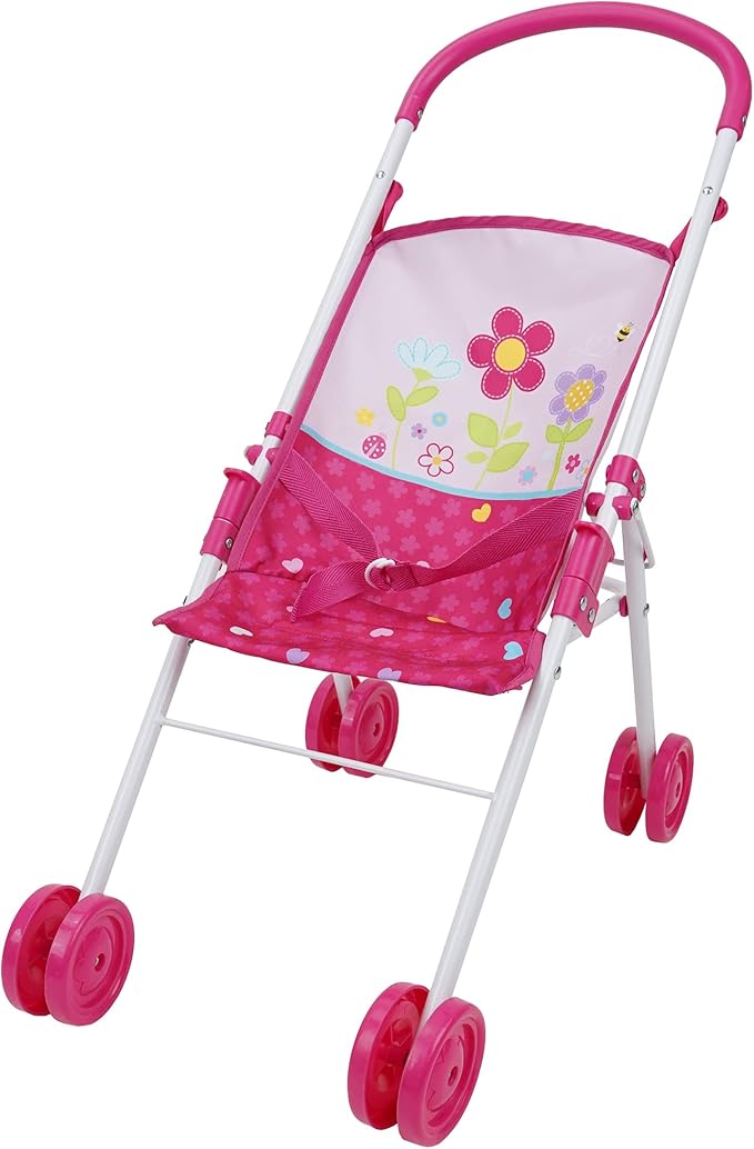 509 Crew: Garden Stroll N Doll Set - 14' Baby Doll & Folding Stroller Set, Kids Pretend Play 3+