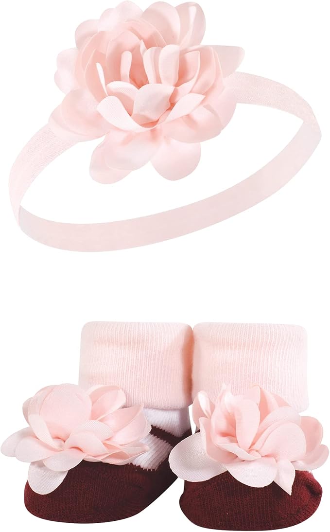 Hudson Baby Girl's Headband and Socks Giftset
