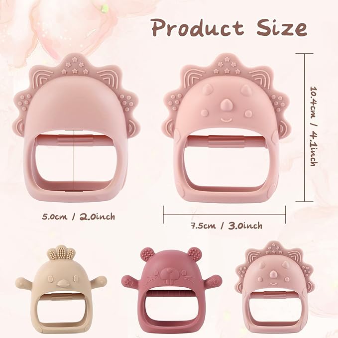 Baby Teethers 3-6 Months, BPA Free Baby Chewing Toys