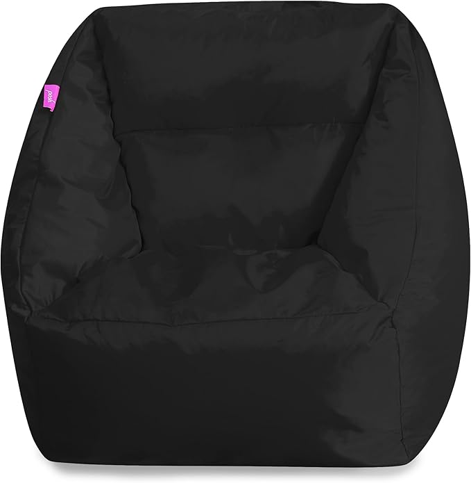 Posh Creations Coronado Bean Bag Boys and Girls Large Chair for Kids, for Gaming and Playrooms, Soft Nylon-Red