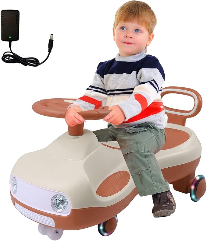 GYBest Electric Wiggle Car Riding Toys, Kids Ride on Car Ride on Toys Car with Rechargable Battery and Pedal