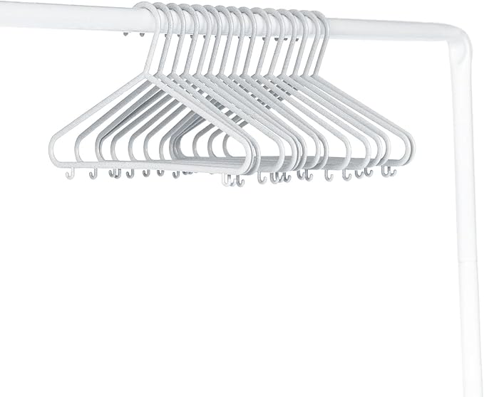 3 Sprouts Sustainable Wheat Straw Plastic Toddler & Kids Hangers β Pack of 30 Infant Baby Clothes Hangers for Closet Organization β Small Children's Hanger for Nursery - Speckled Gray
