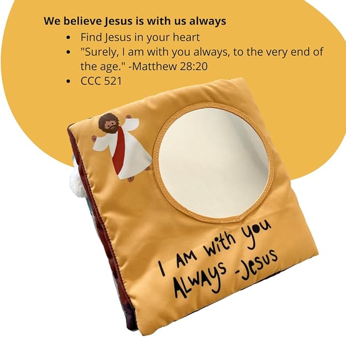 "Where is Jesus" Interactive Quiet Book for Young Believers - Discover Catholic Teachings with Engaging Exploration