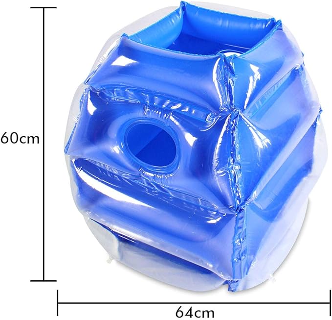 SUNSHINEMALL 2PC Sumo Balls, Inflatable Body Sumo Balls Bopper Toys 26" - (2PC Blue+Pink 26inch)