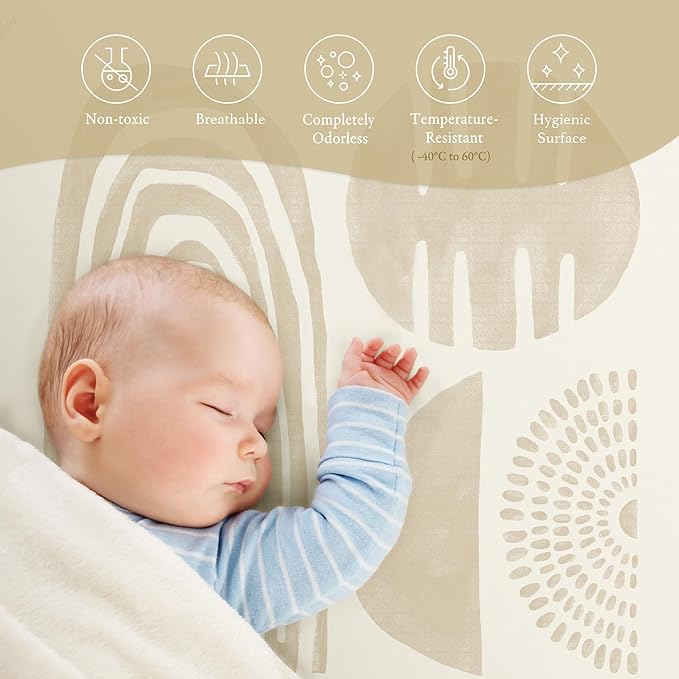 Super 1 Inch Thick Premium Quality Exercise & Baby Foam Play Mats - Expandable & Large Non-Toxic Odorless Floor Mat 6 Tiles 6x4ft -