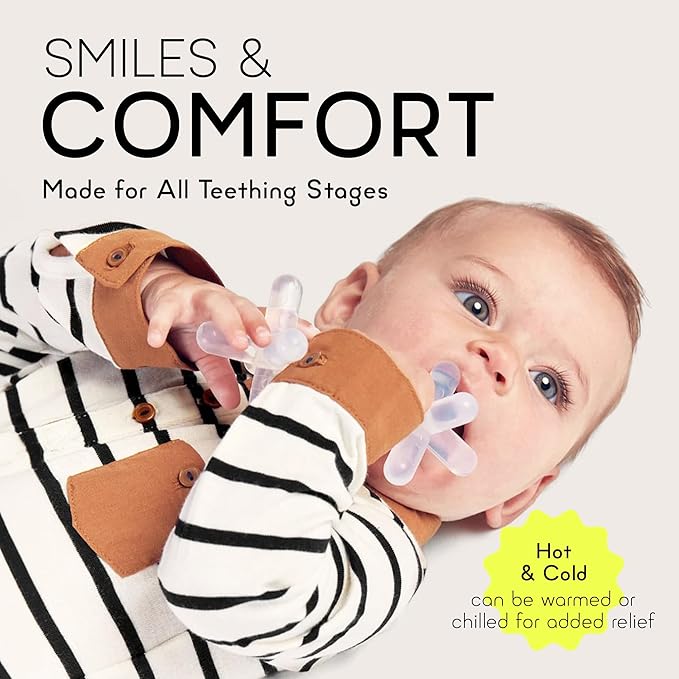 Moonlight Silicone Teethers for Babies, Baby Teether for Infants
