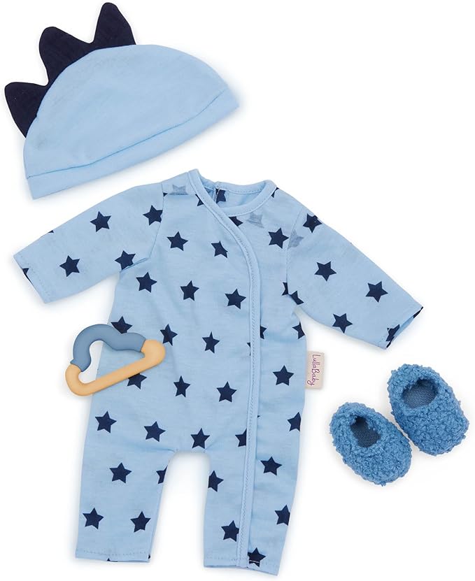 LullaBaby – 14" Baby Doll Clothing Set 3D Spikes, 2 &