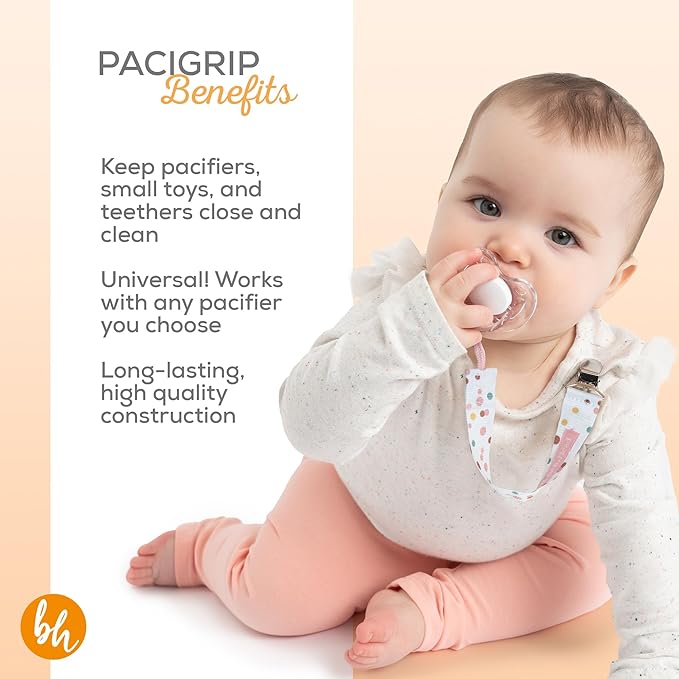 BooginHead by Infantino Universal Pacifier Clips, Infant & Toddler Girls
