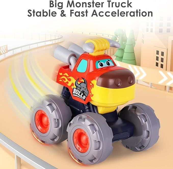 iPlay, iLearn Toddler Monster Truck Toys 1 2 3 Year 12 18 24 Month