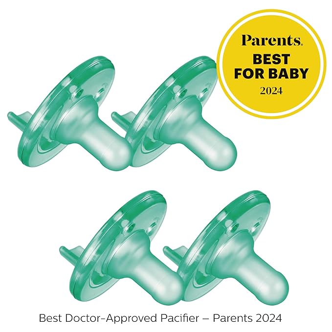 Philips AVENT Soothie Pacifier, 0-3 Months 4 Pack, SCF190/41