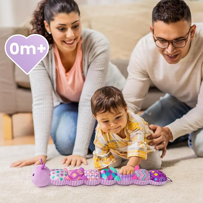 Infant Baby Musical Multi-Sensory Caterpillar, Stuffed Animal Activity Soft Toys 0-3-6-12 Months