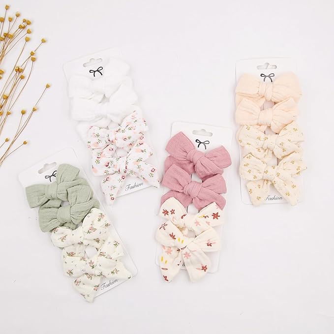 Baby Hair Clips Flower Patterns Toddler Hair Bows Clips Hair